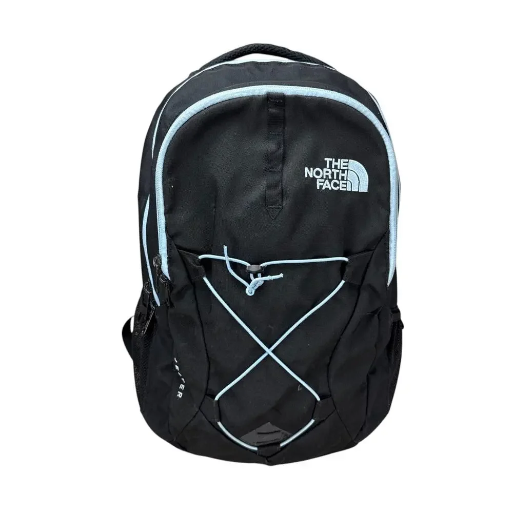 The North Face Jester Backpack Black Light Blue FlexVent Laptop Travel Bag 27L